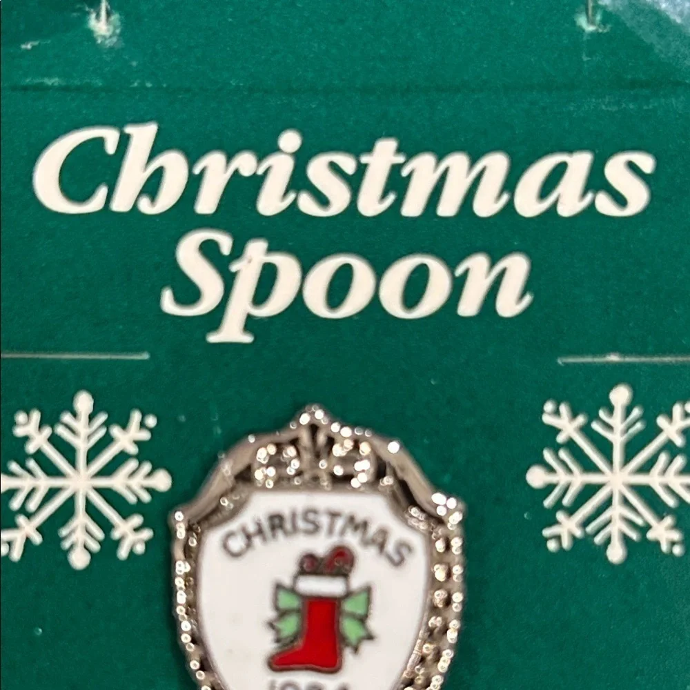 Vintage 1984 Christmas Collectible Spoon with Holiday Design